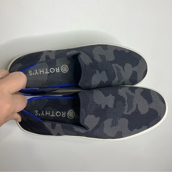 Rothy’s the original slip on sneakers dark gray camo pattern size 9.5 - Picture 2 of 11